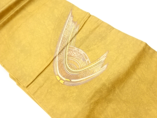 JAPANESE KIMONO / VINTAGE NAGOYA OBI / EMBROIDERY / ABSTRACT PATTERN